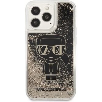 Karl Lagerfeld Liquid Glitter Gatsby Kryt iPhone 13 Pro černý