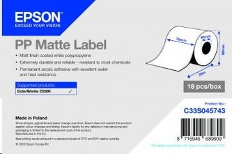 Epson C33S045743 label roll, synthetic, 76mm
