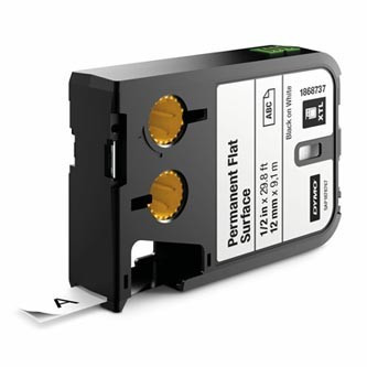 Dymo XTL 1868737, 12mm x 9,1m, černý tisk/bílý podklad, originální páska