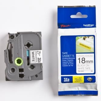Brother TZ-S241 / TZe-S241, 18mm x 8m, černý tisk/bílý podklad, originální páska