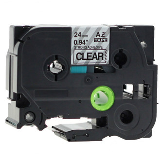 Kompatibilní páska s Brother TZ-S151/TZe-S151, 24mm x 8m, extr.adh. černý tisk/čirý podkla