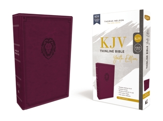 KJV, Thinline Bible Youth Edition, Leathersoft, Purple, Red Letter Edition, Comfort Print