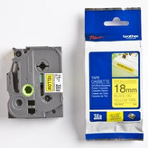 Brother TZ-S641 / TZe-S641, 18mm x 8m, černý tisk/žlutý podklad, originální páska