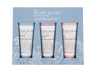 Baylis & Harding The Fuzzy Duck krém na ruce The Fuzzy Duck Cotswold Spa Calm 50 ml + krém na ruce The Fuzzy Duck Cotswold Spa Sleep 50 ml + krém na ruce The Fuzzy Duck Cotswold Spa Indulge 50 ml