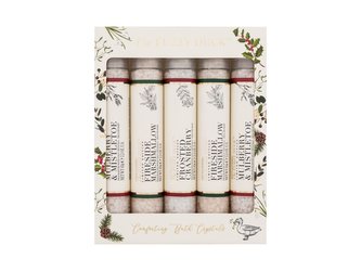 Baylis & Harding The Fuzzy Duck sůl do koupele The Fuzzy Duck Mulberry & Mistletoe 2 x 65 g + sůl do koupele The Fuzzy Duck Fireside Marshmallow 2 x 65 g + sůl do koupele The Fuzzy Duck Frosted Cranberry 65 g