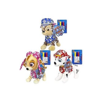 Plyšová figurka Tlapková patrola 27 cm domaluj si sám, mix motivů