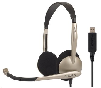 KOSS sluchátka CS100 USB , sluchátka s mikrofonem, bez kódu