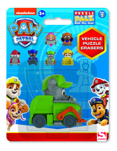 Autíčka puzzle s firgurkou gumová 3D Tlapková patrola
