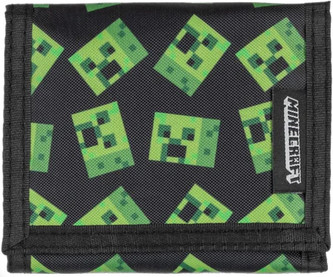 Rozkládací peněženka Minecraft: Creeper (12 x 10 x 2 cm) polyester