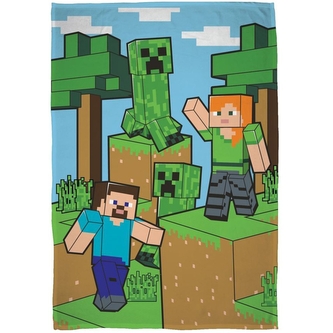 FLÍSOVÁ DEKA  MINECRAFT