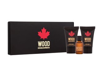Dsquared2 Wood toaletní voda 5 ml + sprchový gel 25 ml + balzám po holení 25 ml