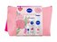 Nivea You Got This Rose sprchový gel Rose & Almond Oil 250 ml + tělové mléko Rose Touch 400 ml + antiperspirant Rose Touch 50 ml + balzám na rty Labello Soft Rosé 4,8 g + kosmetická taštička