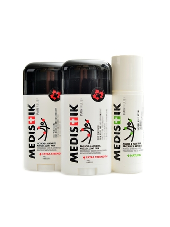 Natureteq inc. - Medistik dual stick hot/cold 2 x 58 g + roll on 89ml 1x