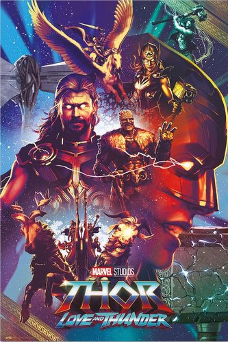 Plakát Marvel|Thor: Logo And Thunder (61 x 91,5 cm) 150 g
