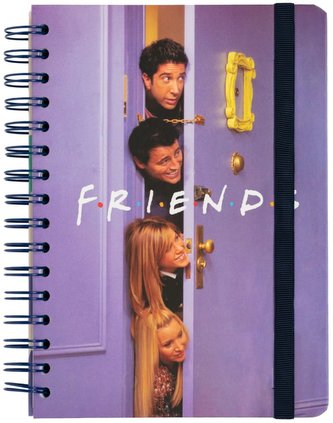 Plánovací týdenní školní diář A5 2022/2023 Friends|Přátelé se samolepkami, záložkami a obálkou (14,8 x 21 cm)