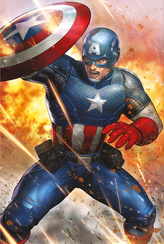 Plakát Marvel|Captain America: Under Fire (61 x 91,5 cm) 150 g