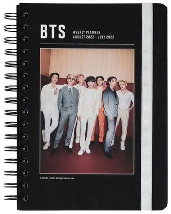 Plánovací týdenní školní diář A5 2022/2023 BTS se samolepkami, záložkami a obálkou (14,8 x 21 cm)