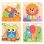 BABU - Puzzle zvířátka 4v1