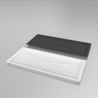 PODLOŽKA POD SUŠÁK 50 ŠIROKÁ 500X225 STŘÍBRNÁ