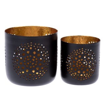 Kovový svícen - sada 2 ks, 6/24