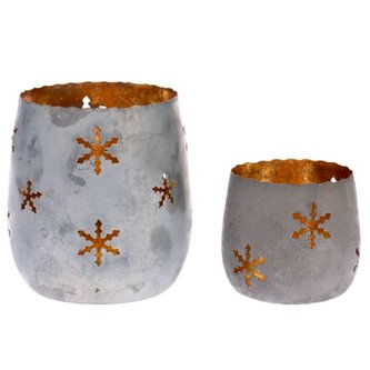 Kovový svícen - sada 2 ks, 6/36