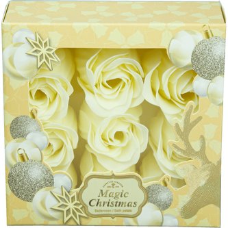 Beauty Magic Christmas mýdlové ruže 9 ks