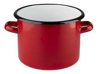 SMALTOVANÝ HRNEC 22CM 6L ČERVENÉ