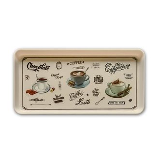 PODNOS SERVÍROVACÍ "CAFÉ DU JOUR" 35X16,5X2,3CM