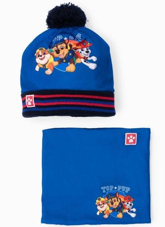 SOUPRAVA ČEPICE  A NÁKRČNÍK TLAPKOVÁ PATROLA - velikost 52