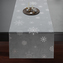 Ubrus - běhoun na stůl SNOWFLAKE světle šedá 40x140 cm Mybesthome
