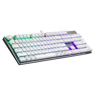 Cooler Master SK652 herní klávesnice TTC Low Red Switch US bílá