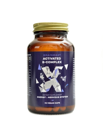 BrainMax - Activated B-Complex 90 rostlinných kapslí