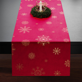 Ubrus - běhoun na stůl SNOWFLAKE červená 40x160 cm Mybesthome