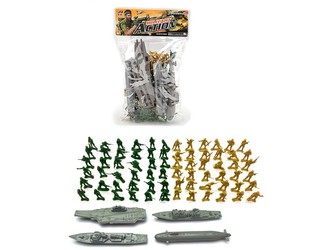 Souprava vojenská, 76 ks, 27 x 18  cm