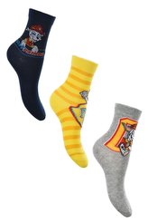 SADA 3 KS PONOŽKY TLAPKOVÁ PATROLA - velikost 27-30