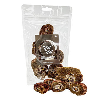 RAW RAW Freeze Dried žvýkací pamlsky Pštrosí krky 60g