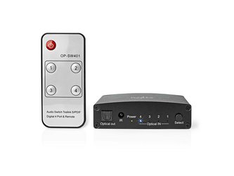 Převodník 4x Toslink NEDIS ASWI2514BK