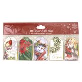 Vánoční jmenovky klasické 40ks