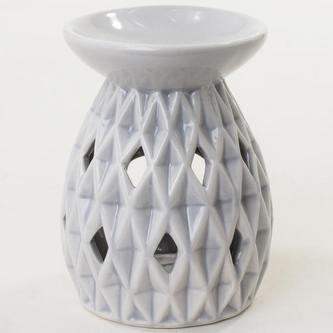 Lampa aroma porcelán 12,5cm  TREE šedá
