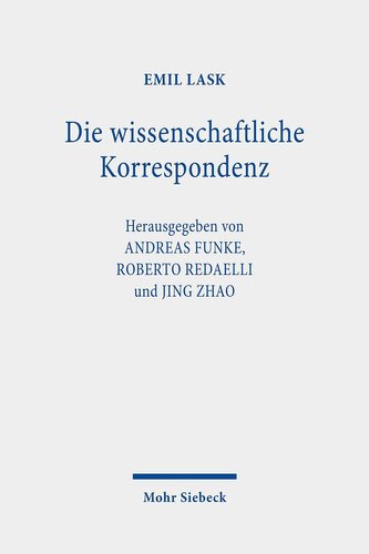 Die wissenschaftliche Korrespondenz