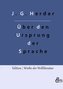 Abhandlung über den Ursprung der Sprache