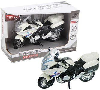 Motocykl policyjny z dźwiękiem i światłem