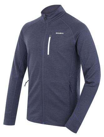 Pánská mikina z merino vlny Alou M dk. blue - XXL
