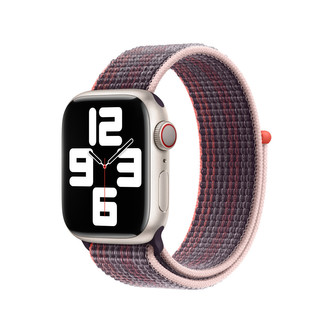 Apple Watch 41mm bezinkově fialový provlékací sportovní řemínek