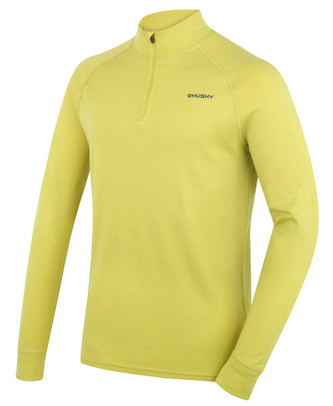 Pánská merino mikina Aron Zip M lime green - L