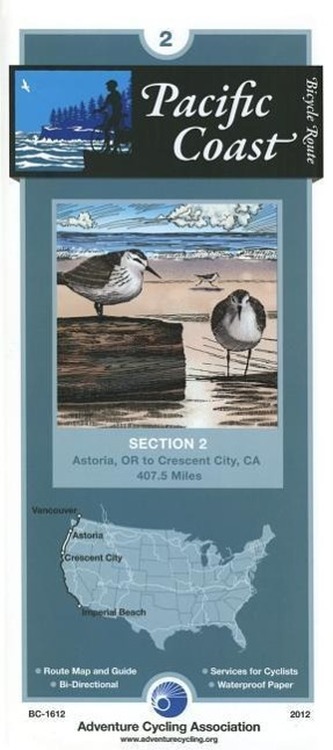 Pacific Coast Bicycle Route - 2: Astoria, Oregon - Crescent City, California - 408 Miles