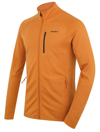 Pánská mikina z merino vlny Alou M mustard - XXL
