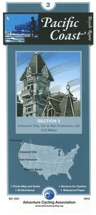 Pacific Coast Bicycle Route - 3: Crescent City, California - San Francisco, California - 412 Miles
