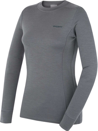 Dámská merino mikina Aron L dk. grey green - XL