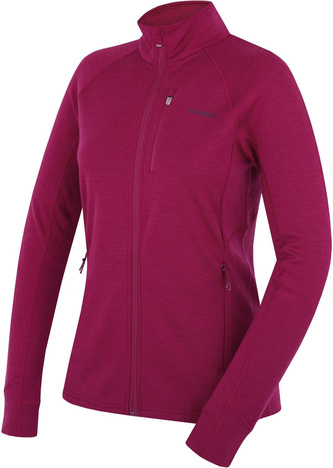 Dámská mikina z merino vlny Alou L dk. magenta - L